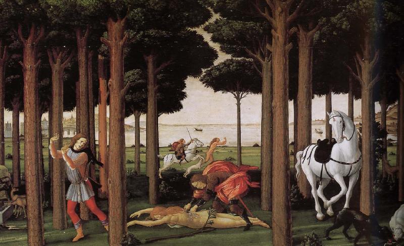 Sandro Botticelli Follow up sections of the story oil painting image